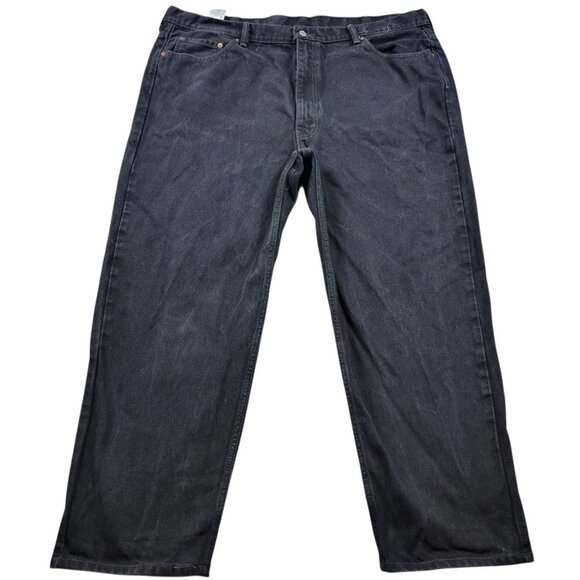 Levi's 550 Jeans Mens 46x30 Black Relaxed Denim Fade - Picture 1 of 6